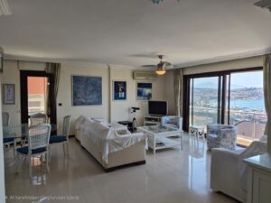 wohnzimmer mit meerblick